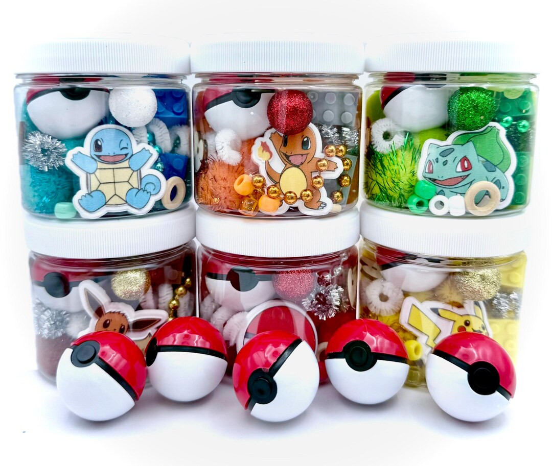 Pokémon Inspired 4oz to 8oz Playdough Jars. - Etsy | Etsy (Global)