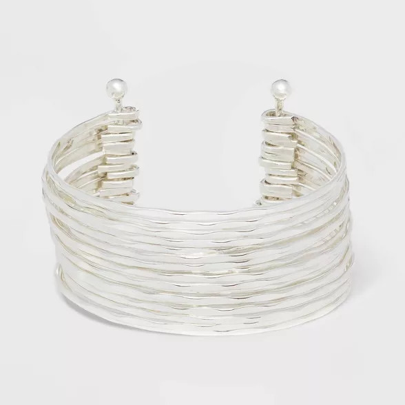 Hammered Metal Cuff Bracelet - A New Day™ | Target
