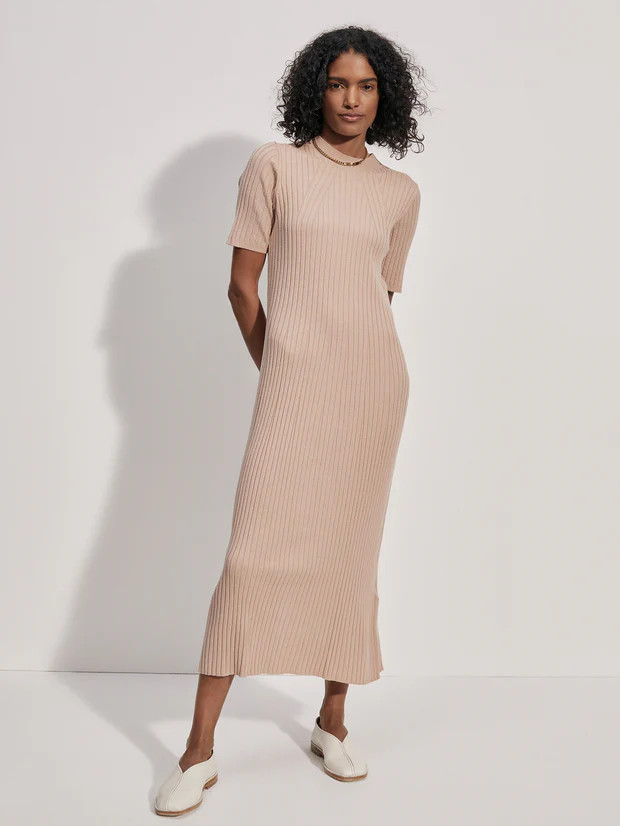 Maeve Rib Knit Midi Dress | Varley UK