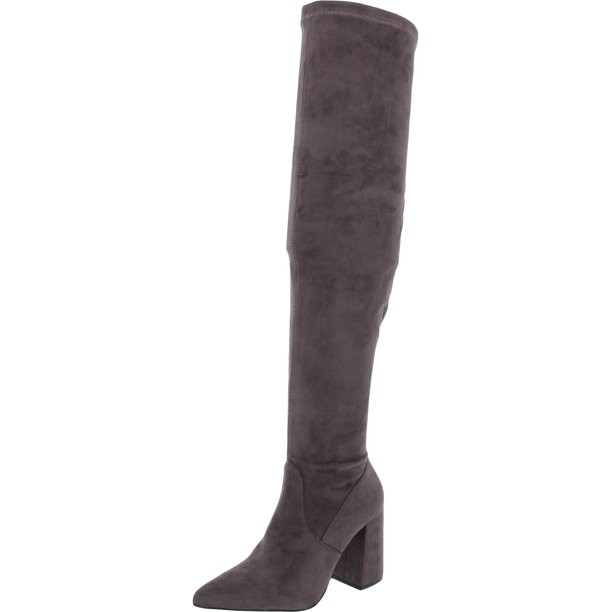 Steve Madden Womens Jacoby Pointed Toe Block Heel Over-The-Knee Boots - Walmart.com | Walmart (US)