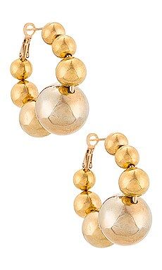 Anton Heunis Ball Hoop Earring in Gold from Revolve.com | Revolve Clothing (Global)