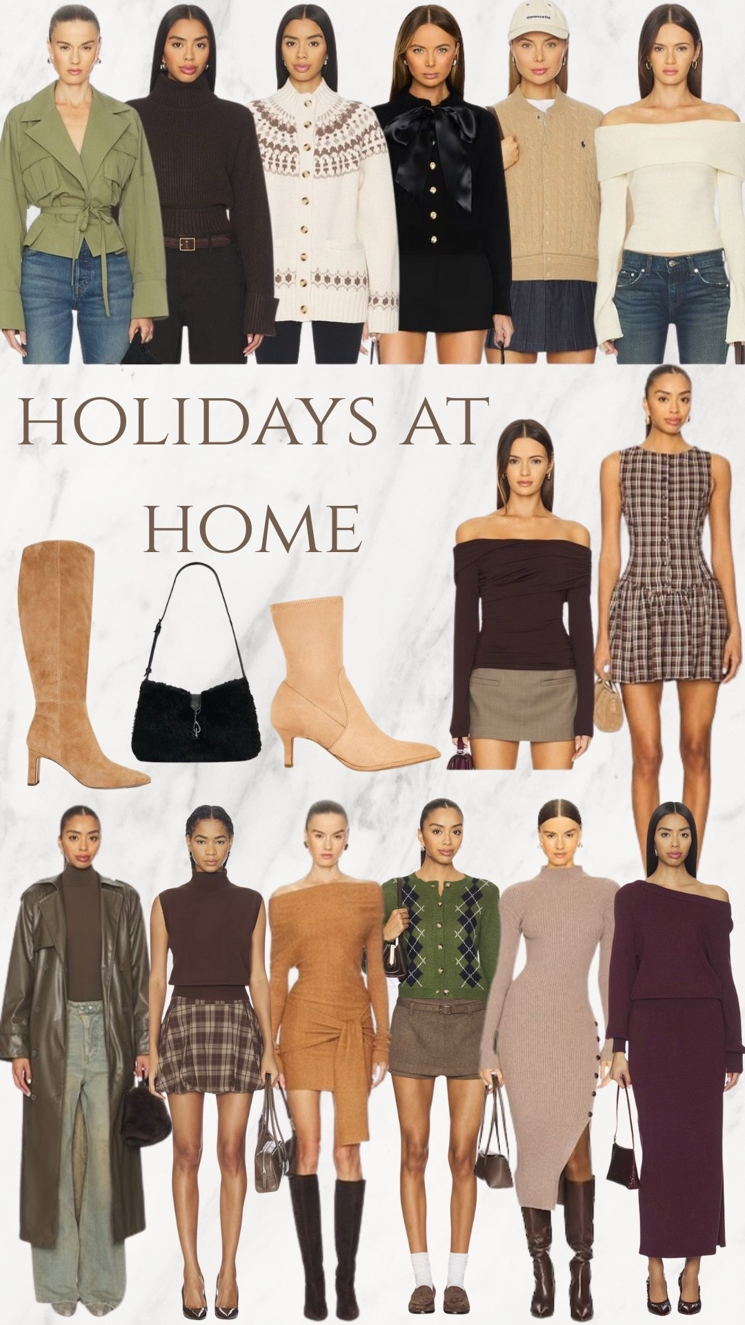 Perfect looks for Holidays at home! 

 #holiday #party #dress #sweater #skirt #blazer #christmas #family #thanksgiving #gift #revolve #fall #country #festival #boots #jacket #coat #sweater #dress #boots #denim #jeans #leather #brownsuede #espressobrown #polkadot #burgundycoat #butteryellowsweater #photos #familyphotos #holidays  #giftguide


#LTKGiftGuide #LTKHoliday #LTKCyberWeek
