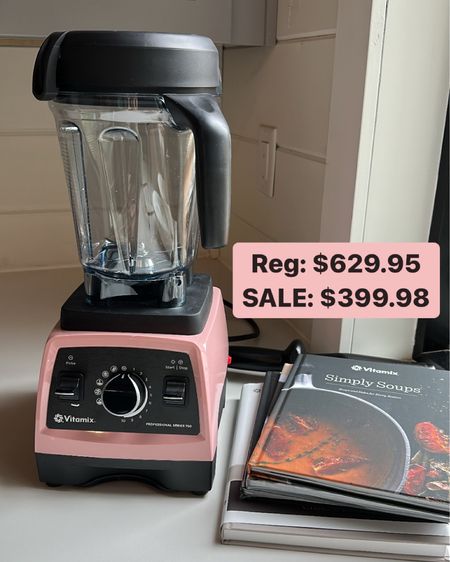 QVC having major sale on Vitamix Pro Series 750 64-oz blender! This dusty rose color is having a moment!😍

I use this nearly every single day since it replaces 13 appliances. It makes smoothies, soups, frozen desserts, purées, and a self-clean mode✨ 

@qvc #qvclove #ad 

#LTKGiftGuide #LTKhome #LTKHolidaySale