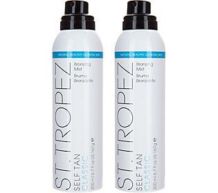 St. Tropez Set of 2 Deluxe Self Tanning Mists with Mitt | QVC