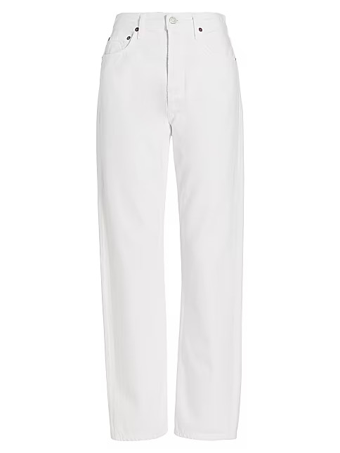 '90s Straight-Leg Pinch-Waist Jeans | Saks Fifth Avenue