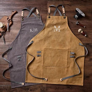 Personalized Canvas Apron, Canvas Workshop Apron, Bartender's Apron, Embroidered Kitchen Apron, B... | Etsy (Global)