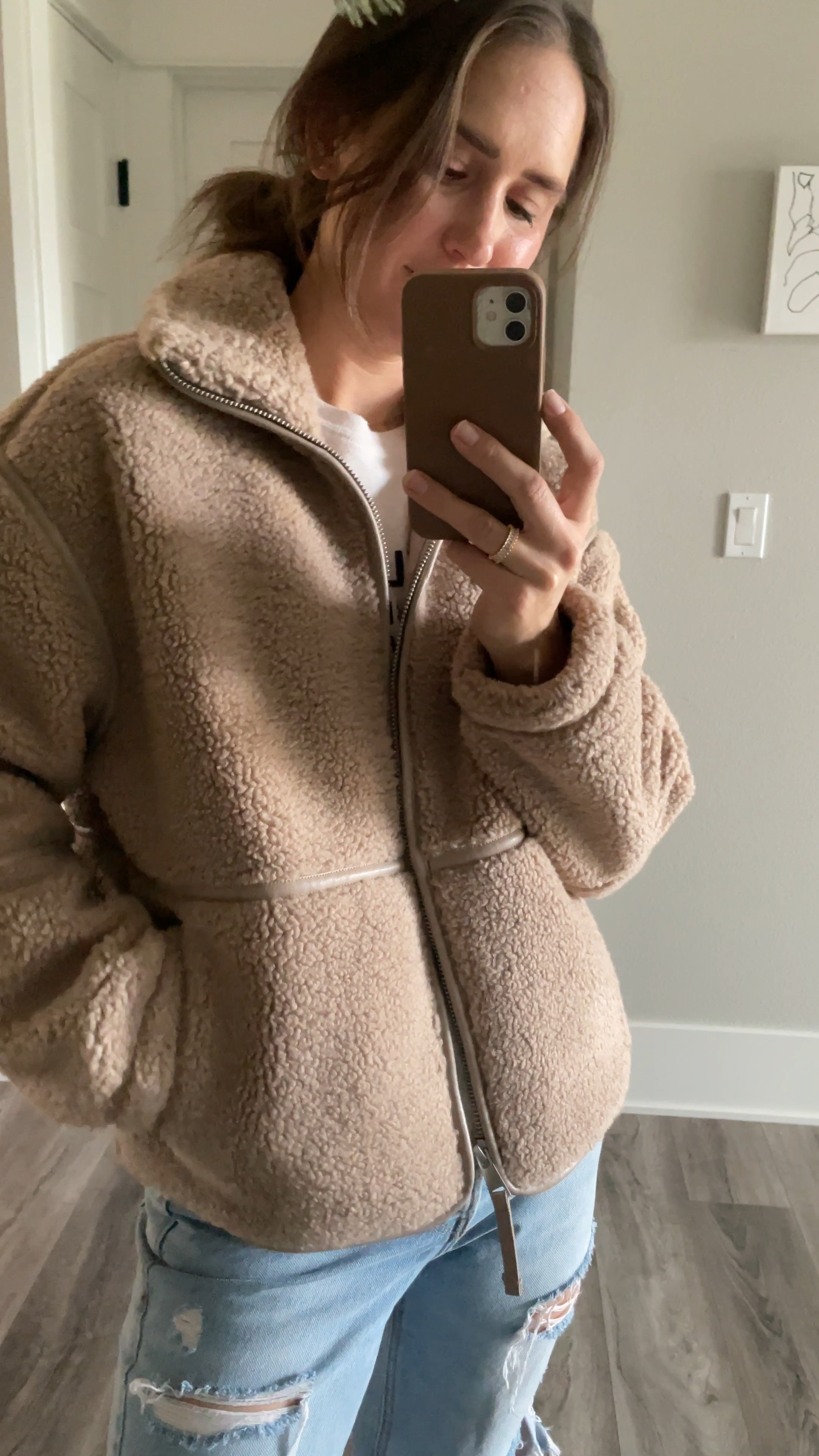 It makes sense why this one sold out — the quality of this fleece is 💯 & the warmth is amazing! Love the leather detail. One color left & select sizes in black. Currently on sale along with other great options at Abercrombie. Under $75! #fleece #abercrombie #wintercoat #winteroutfit #coat 

#LTKSeasonal #LTKfindsunder100 #LTKsalealert