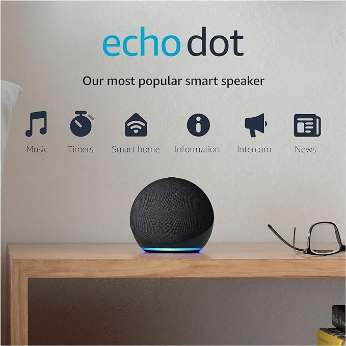Echo Dot (4th Gen, 2020 release) | Our most popular smart speaker with Alexa | Charcoal | Amazon (US)