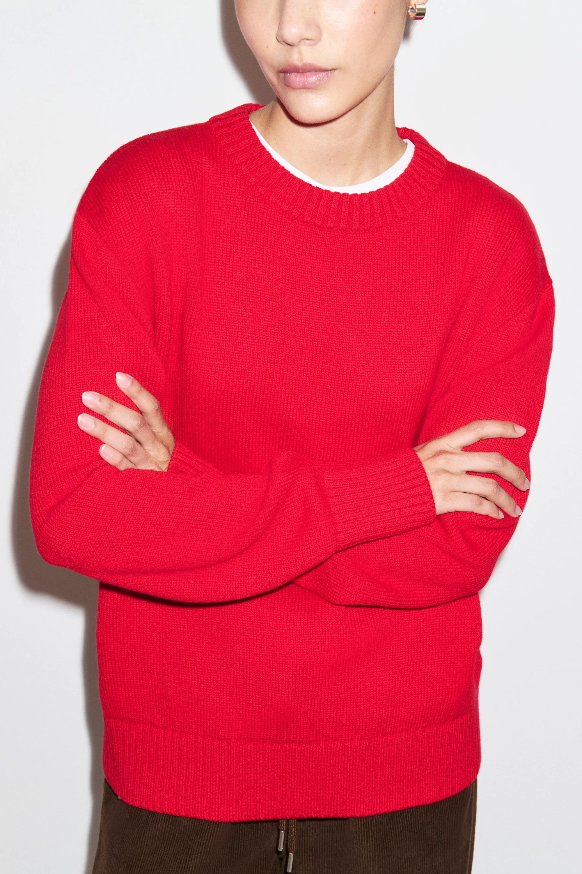 ALIGNE Crew Neck Jumper - Red | Dion | ALIGNE UK & EU