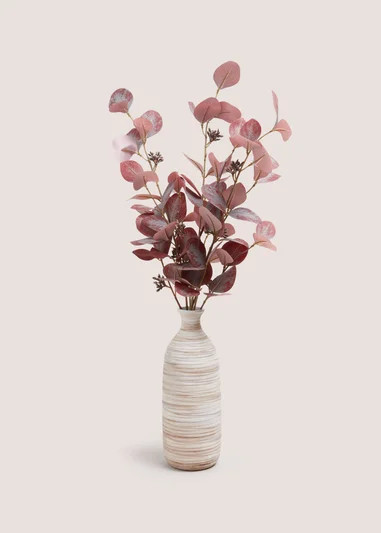 Purple Leaf Plant In Cream Vase (30x30x69cm) | Matalan (UK)