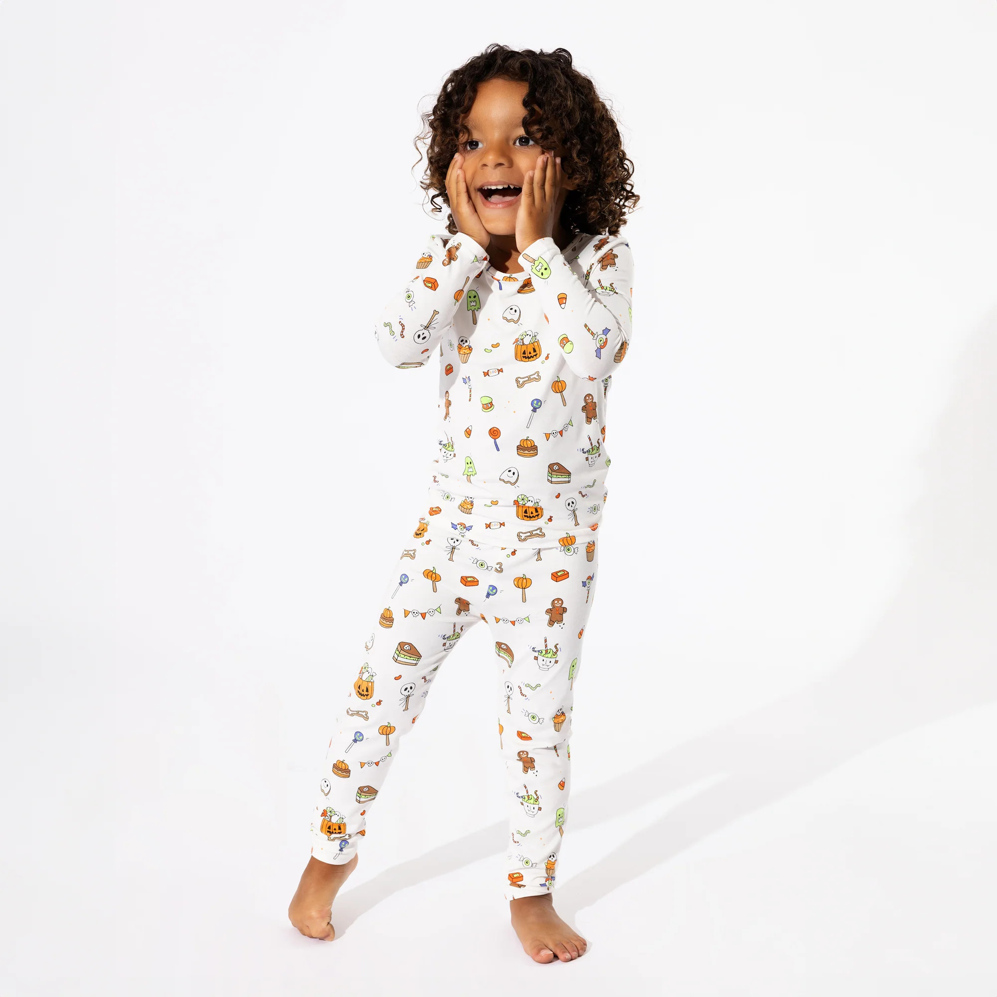 Halloween Treats Bamboo Kids Pajamas | Bellabu Bear