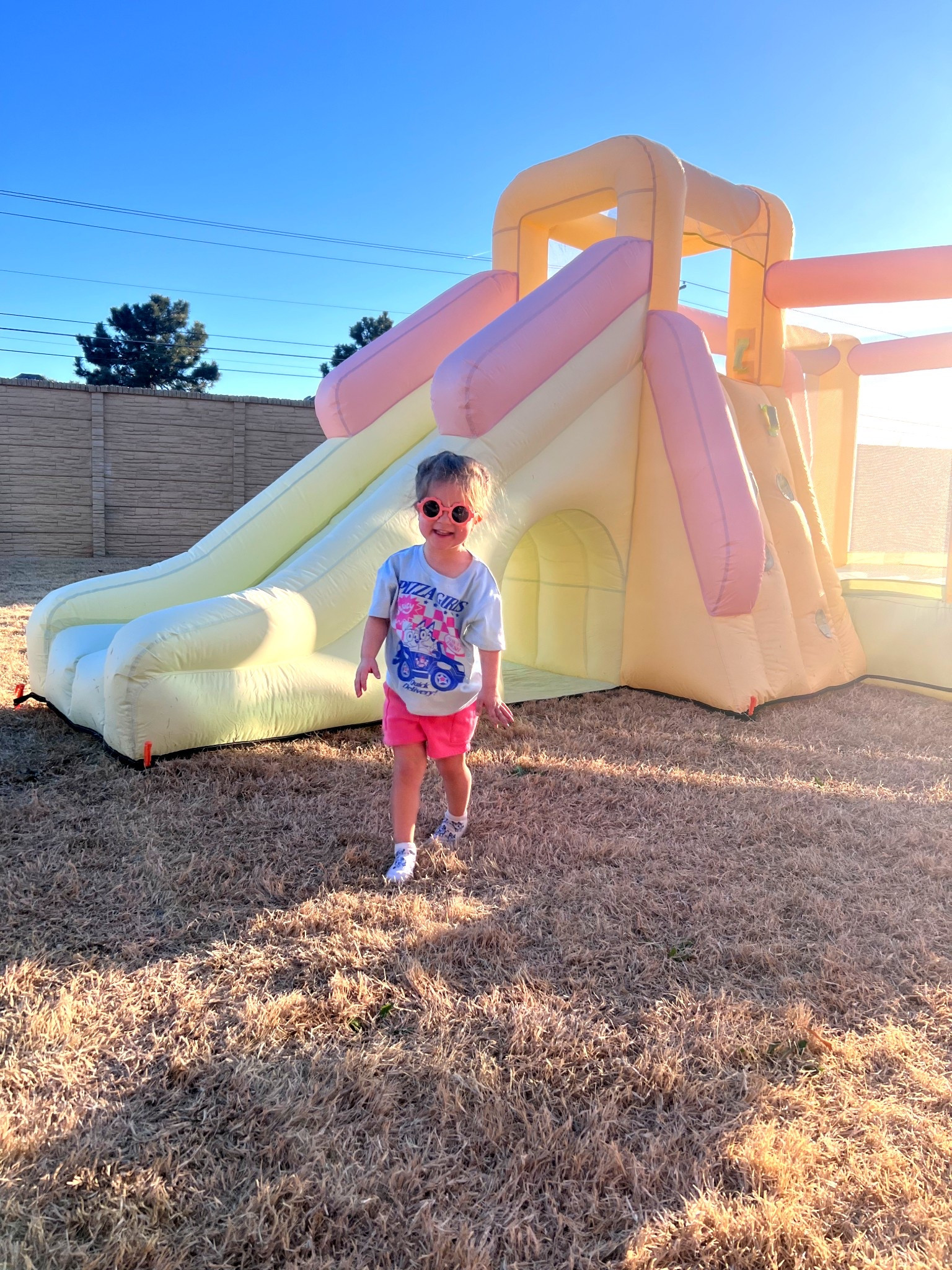We love love love this bounce house. I searched high and low to find the letter one that was less than $300 and this has been such a hit!!

Affordable bounce house / kids bounce house / kids birthday party / toddler birthday party / outdoor toys / Sam’s Club / bounce house with slide 

#LTKmomlife #LTKKids