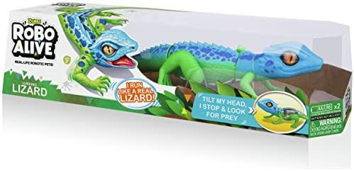 Robo Alive Lurking Lizard Battery-Powered Robotic Toy (Green + Blue) by ZURU | Amazon (US)