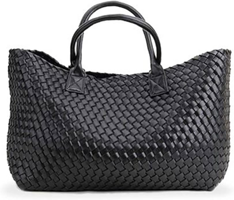 Weayouth Woven Bag Shopper Bag Travel Handbags and Purses Women Tote Bag Large Capacity Shoulder ... | Amazon (US)