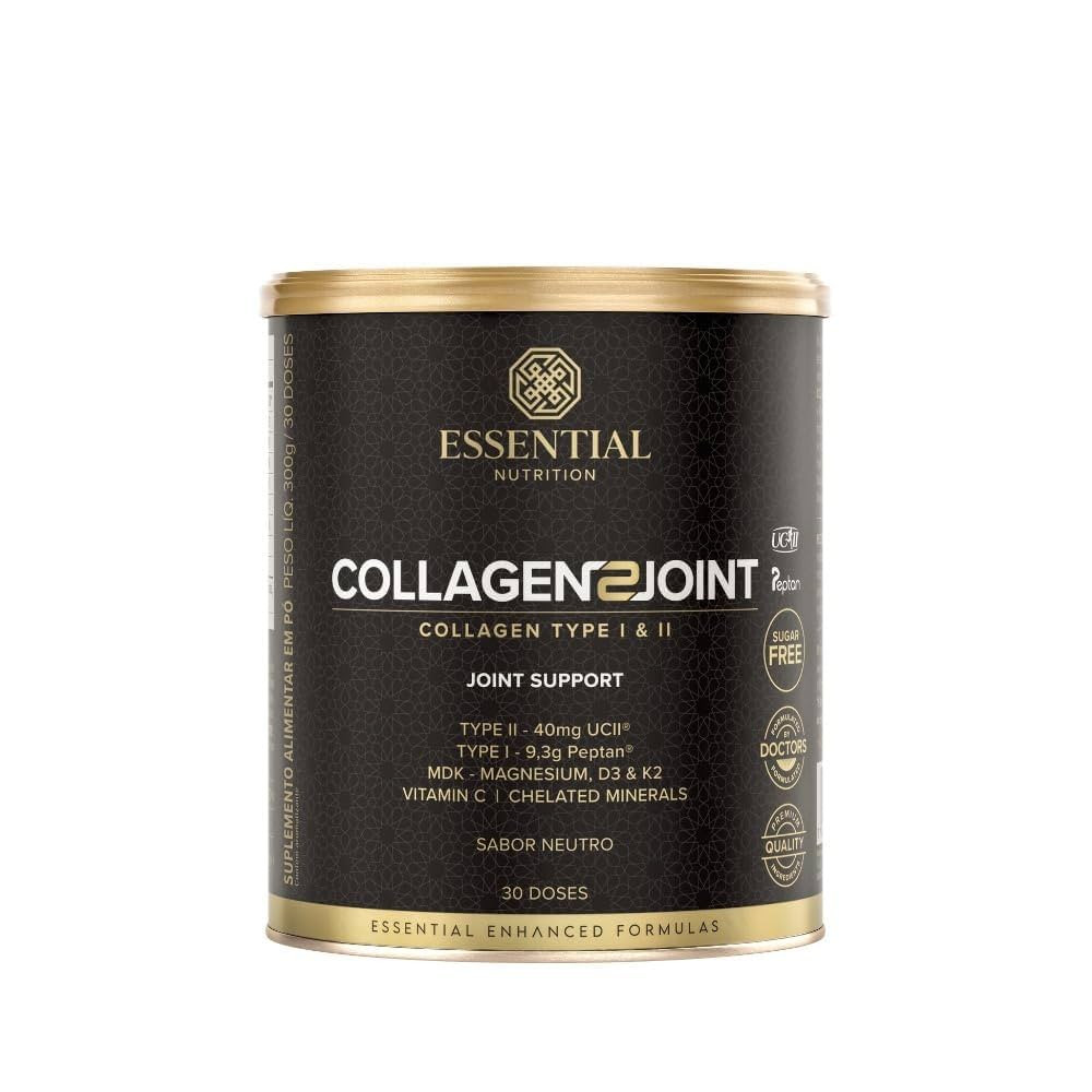 Collagen 2 Joint Neutro Lata Essential Nutrition 300g | Amazon (BR)