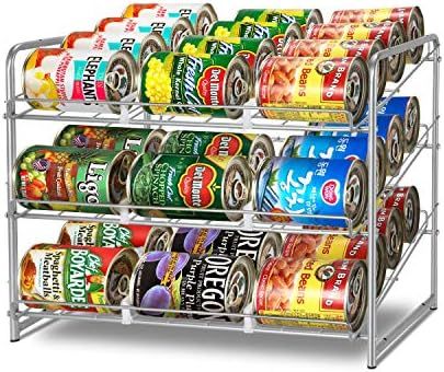 Simple Trending Can Rack Organizer, Stackable Can Storage Dispenser Holds up to 36 Cans for Kitchen  | Amazon (US)