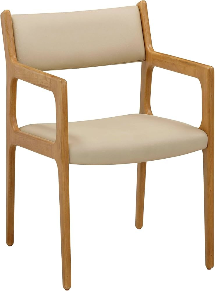 Tov Furniture Ari Cream Vegan Leather Dining Chair - Set of 2 | Amazon (US)