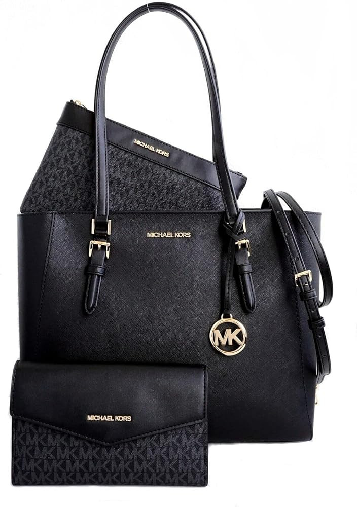Michael Kors Charlotte Large 3-in-1 Tote Crossbody Handbag Leather | Amazon (US)
