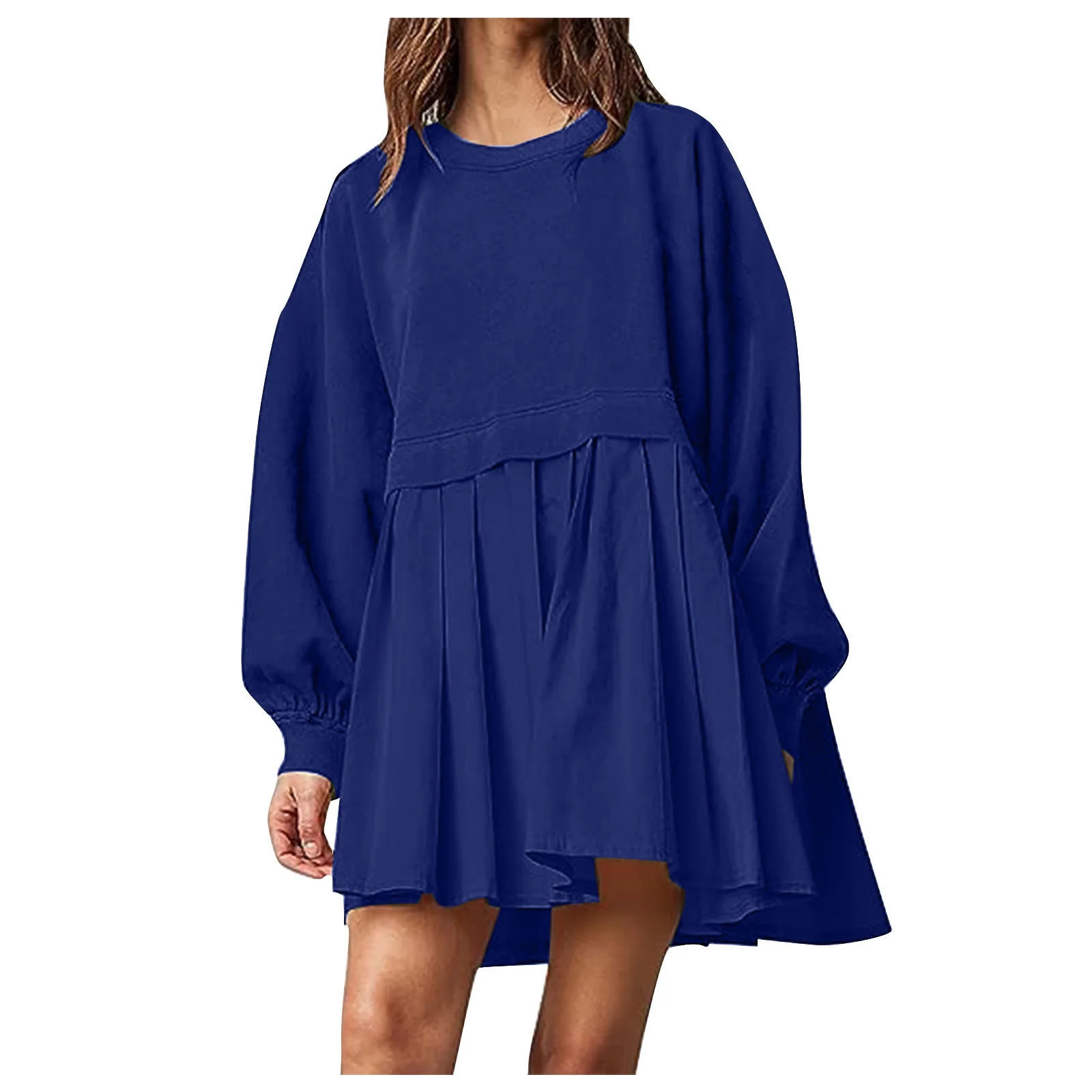 Patlollav Womens Over Sized Sweatshirt Dresses,Ladies Long Sleeve Dress | Walmart (US)