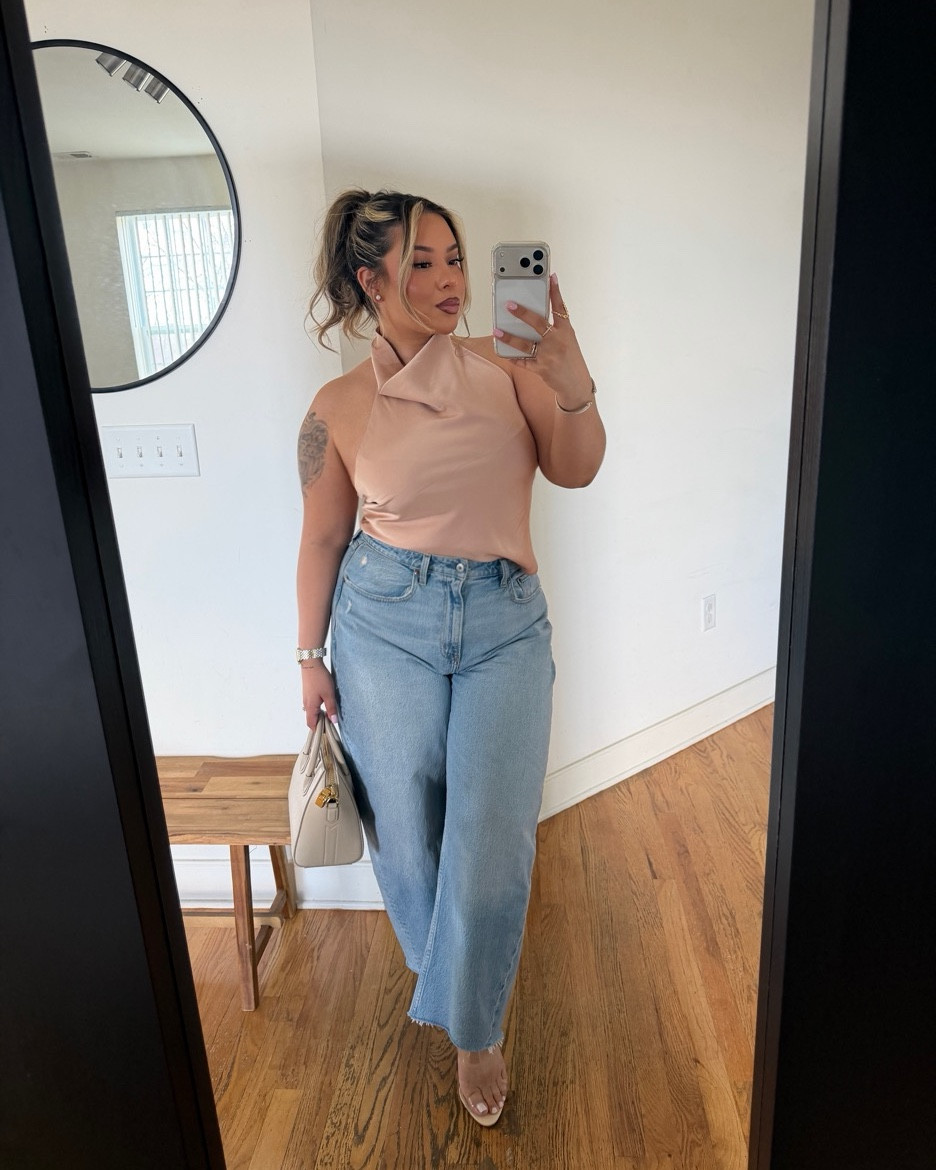 Brunch outfits ft. Amazon Halter tops ($19)
Tops: L 
Jeans: 31 Curve Regular

#LTKMidsize #LTKSeasonal