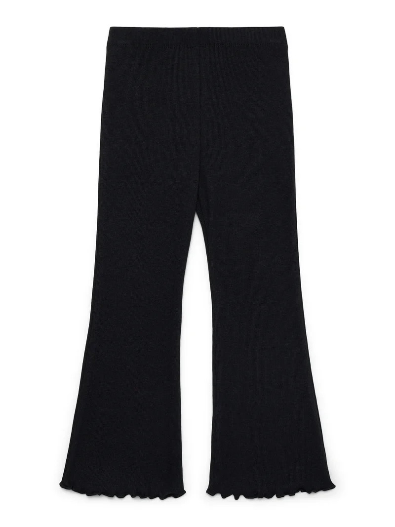 Garanimals Toddler Girls Holiday Ribbed Flare Pants, Sizes 18M-5T | Walmart (US)