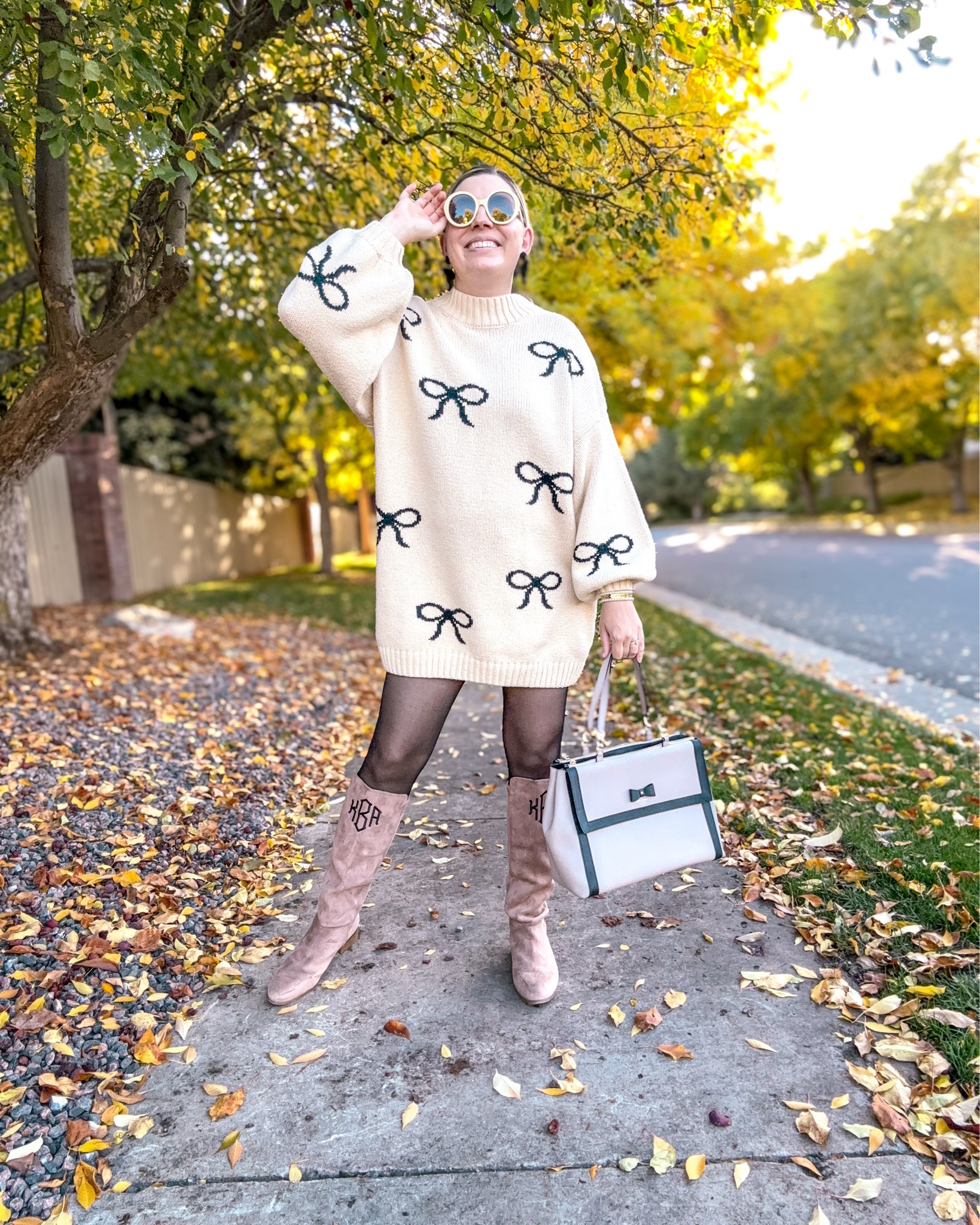 Look 2 - The Coco Cabana ☕️ 
A curated style series 

This look feels so classic and fun, the kind of outfit I might have once wanted to “toughen up” a bit. But over time, I’ve really come around to leaning into my version of femininity. 

Interestingly, as an adult, people often describe me as very girly, and while I’ve always loved bright colors and a good dress, my childhood self was definitely more of a tomboy.  I love that fashion gives us the freedom to explore our presentation of self.

This look is part of my Coco Cabana capsule - a two-week collection of feminine, polished, and playfully preppy looks in black, white, and bright pops of color. It’s Palm Beach charm intersecting with retro sophistication. 🖤🤍💗

If you enjoy this kind of styling (or want to see what theme comes next!), make sure to follow here and on LTK, where you can shop every outfit from the capsule. 💫

Dress - Callahan (rentable from Nuuly - use my coupon below!)
Tights - Sheertex
Boots - Marleylilly (linked)
Sunglasses - Gucci (linked)
Bag - Kate Spade
Earrings - Oscar De La Renta (similar linked)
Hair Bow - We Wore What
Ring - Kate Spade
Bracelets - Rocksbox & Vintage

Get 30 off of your first Nuuly with my link: https://share.nuuly.com/kat42828

#Nuuly #CallahanKnitwear #CocoCabanaCapsule #PreppyStyle #FeminineFashion #ClassicWithA Twist #OOTD #LTKStyle #LTKFashion

#LTKStyleTip #LTKShoeCrush #LTKSeasonal