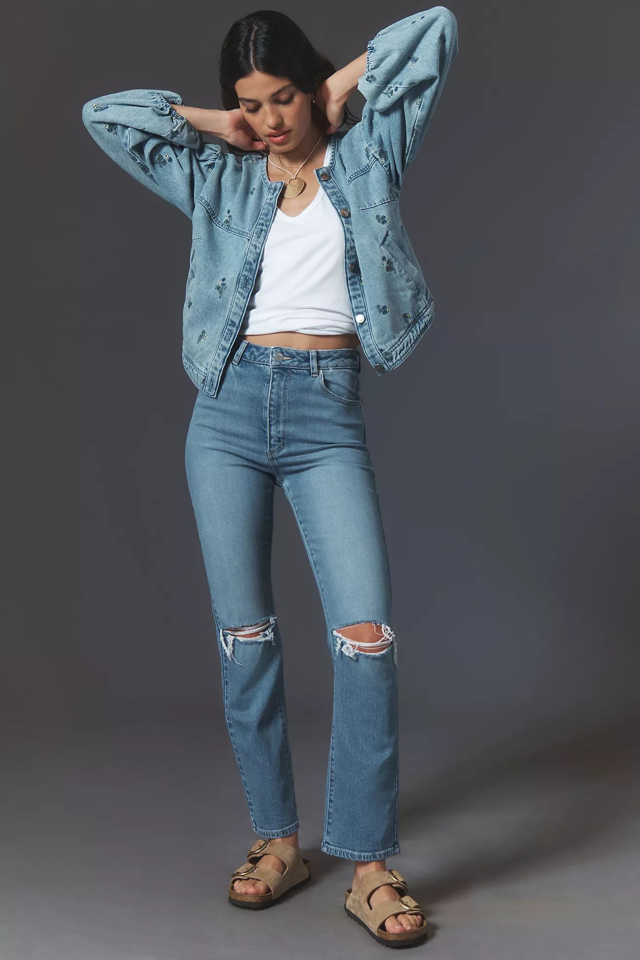 Rolla's Original Straight High-Rise Jeans | Anthropologie (US)