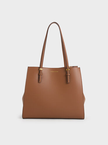 Choco Sansa Tote Bag | CHARLES & KEITH UK | Charles & Keith UK