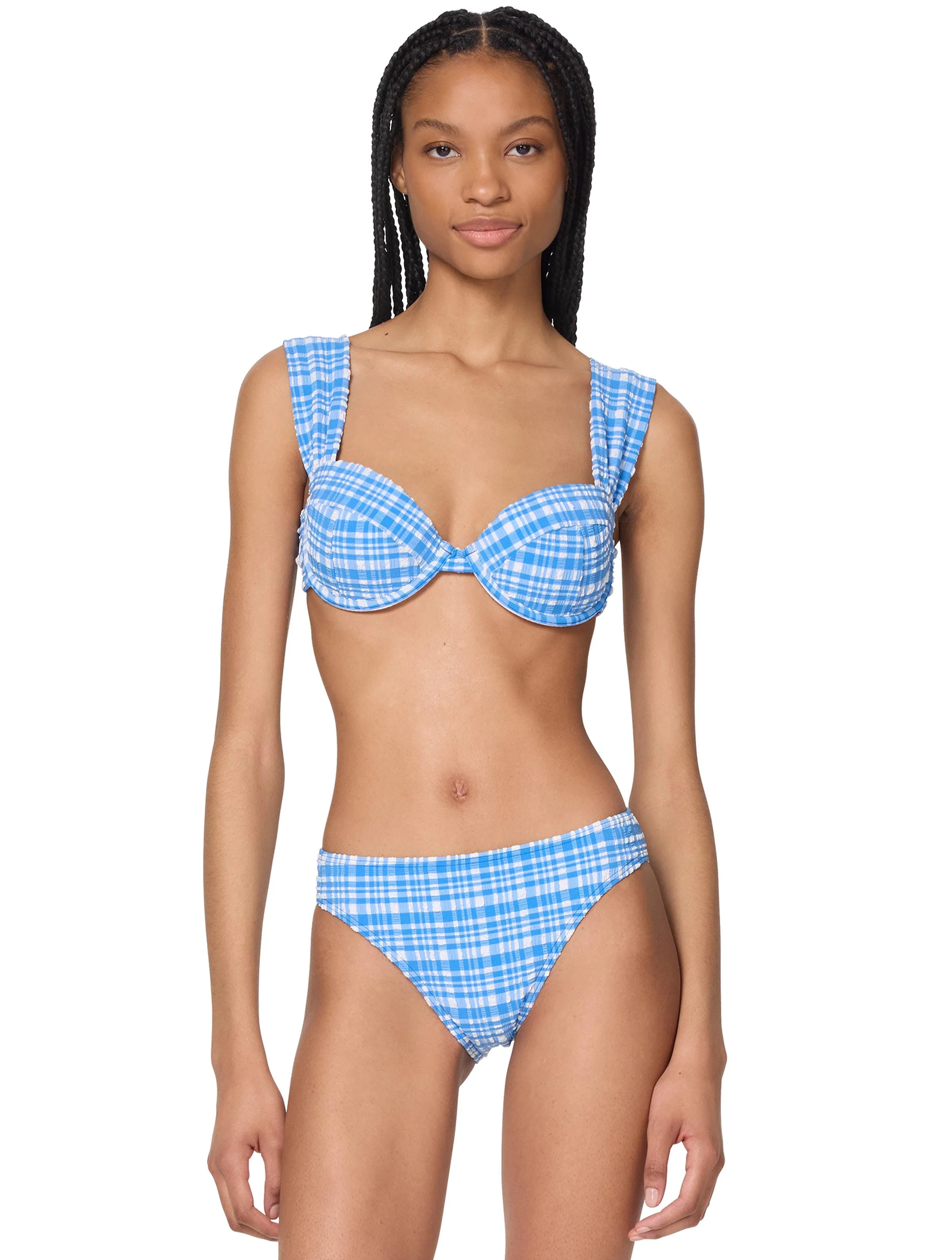 kate spade new york Underwire Bikini Top - Ocean Plaid | Beach2Ocean