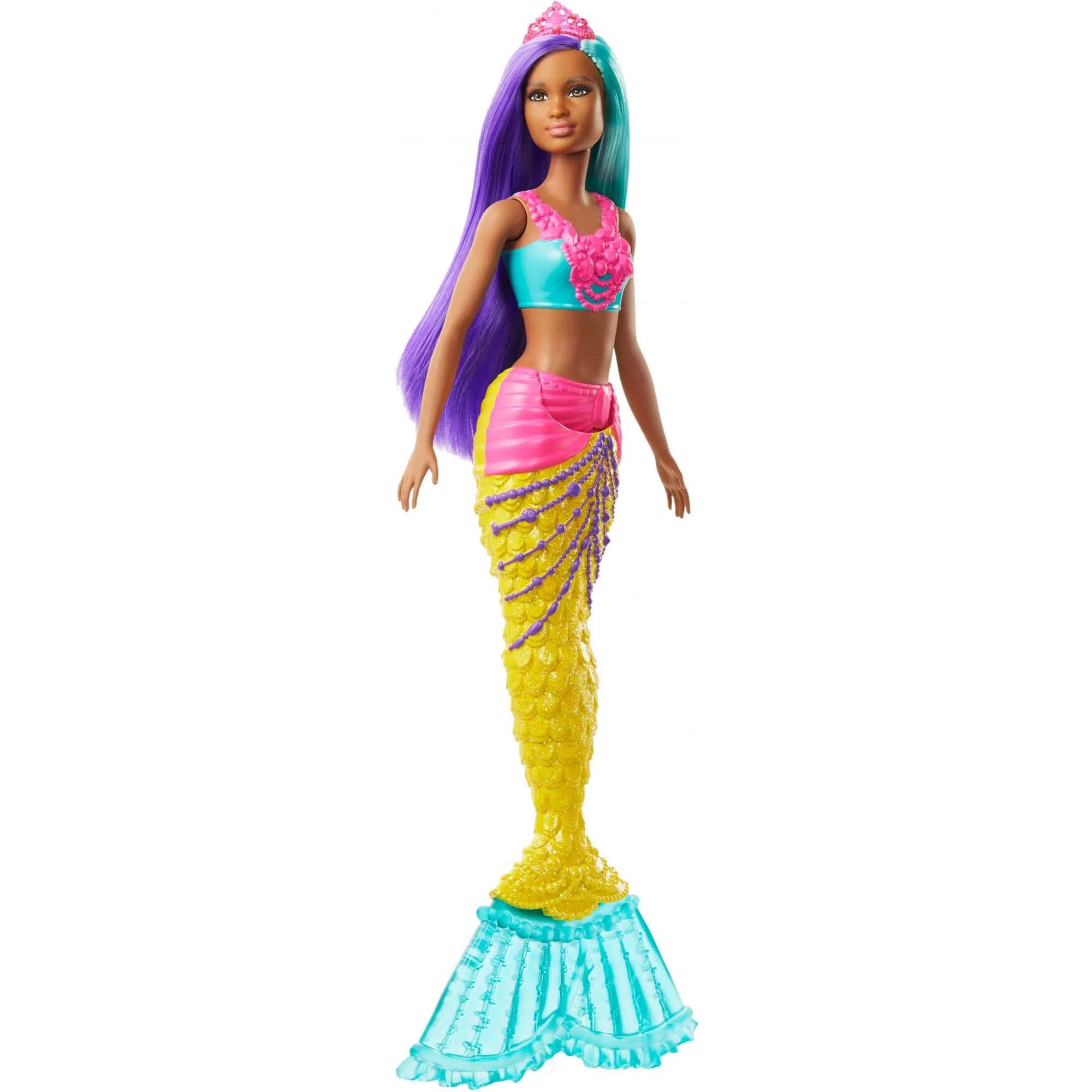 Barbie Dreamtopia Mermaid Doll, 12-Inch, Teal And Purple Hair - Walmart.com | Walmart (US)