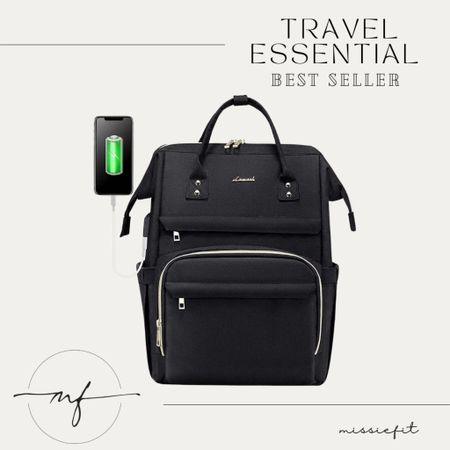 This viral backpack is huge but fits under your seat. It has a trolley strap for easy travel and a built in charger. It comes in several colors!

#LTKFind #LTKtravel