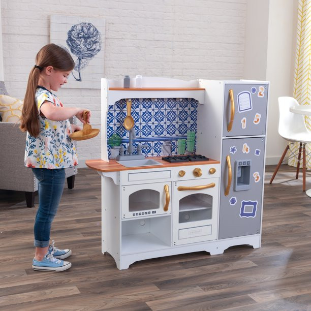 KidKraft Mosaic Magnetic Play Kitchen with EZ Kraft Assembly™ - Walmart.com | Walmart (US)