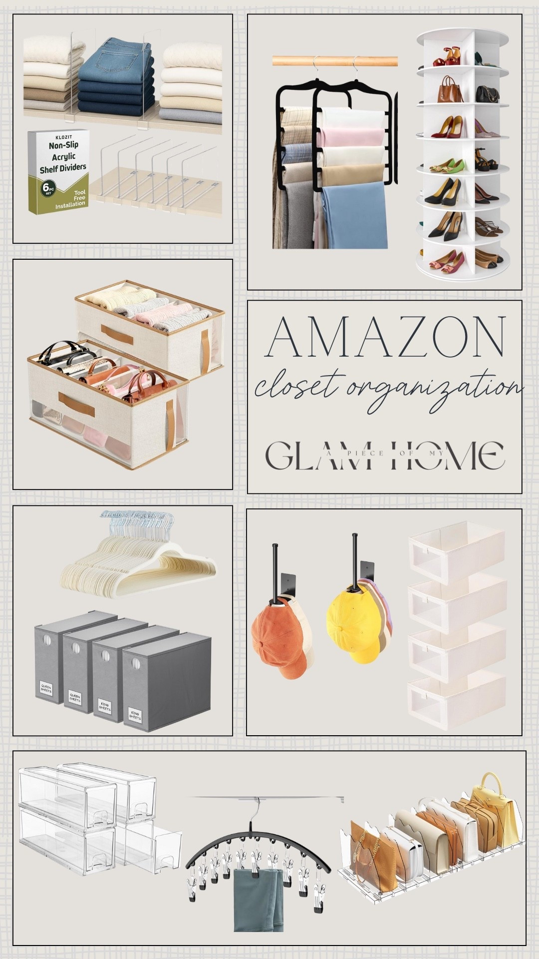 Amazon closet organization! 



Hat, hanger, shoes, sheet, organization essentials for home 

#LTKSeasonal #LTKHome #LTKU