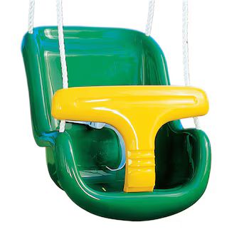 Creative Playthings Green Plastic Toddler Swing with Play Equipment - Secure and Easy to Push - R... | Lowe's