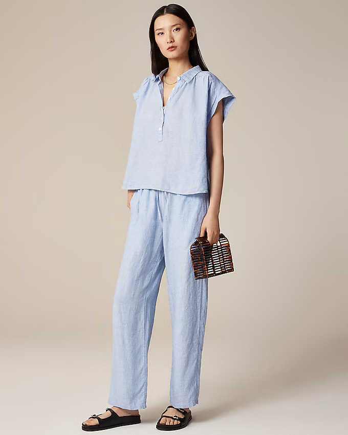 New Capitaine shirt in Baird McNutt Irish linen | J. Crew US