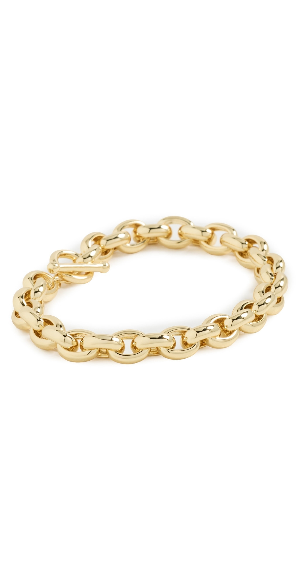 By Adina Eden Chunky Chain Link Toggle Bracelet Gold One Size | Shopbop