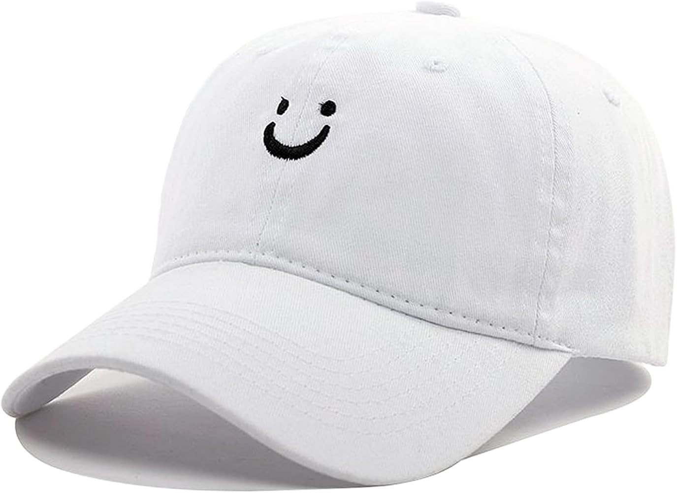 Smile Face Baseball Cap Vintage Distressed Low Profile Unstructured Cotton Dad Hat Adjustable for... | Amazon (US)