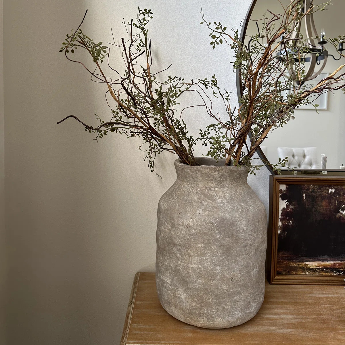 Tiyler Decorative Vase Pottery Terracotta Modern Stylish Handcrafted Accent Jar Clay Rustic Artis... | Wayfair North America