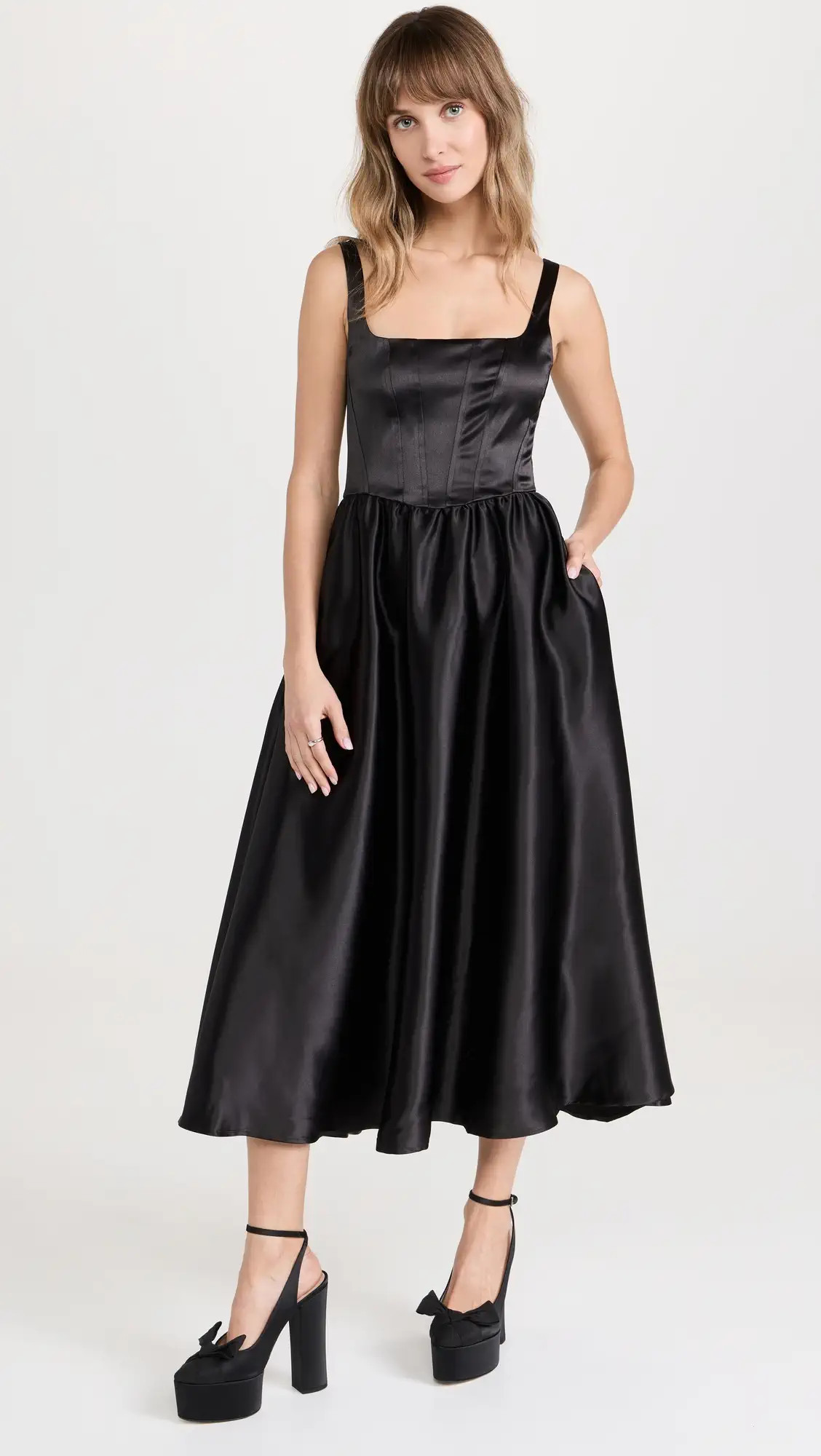 WAYF Tank Bustier Midi Dress | Shopbop | Shopbop