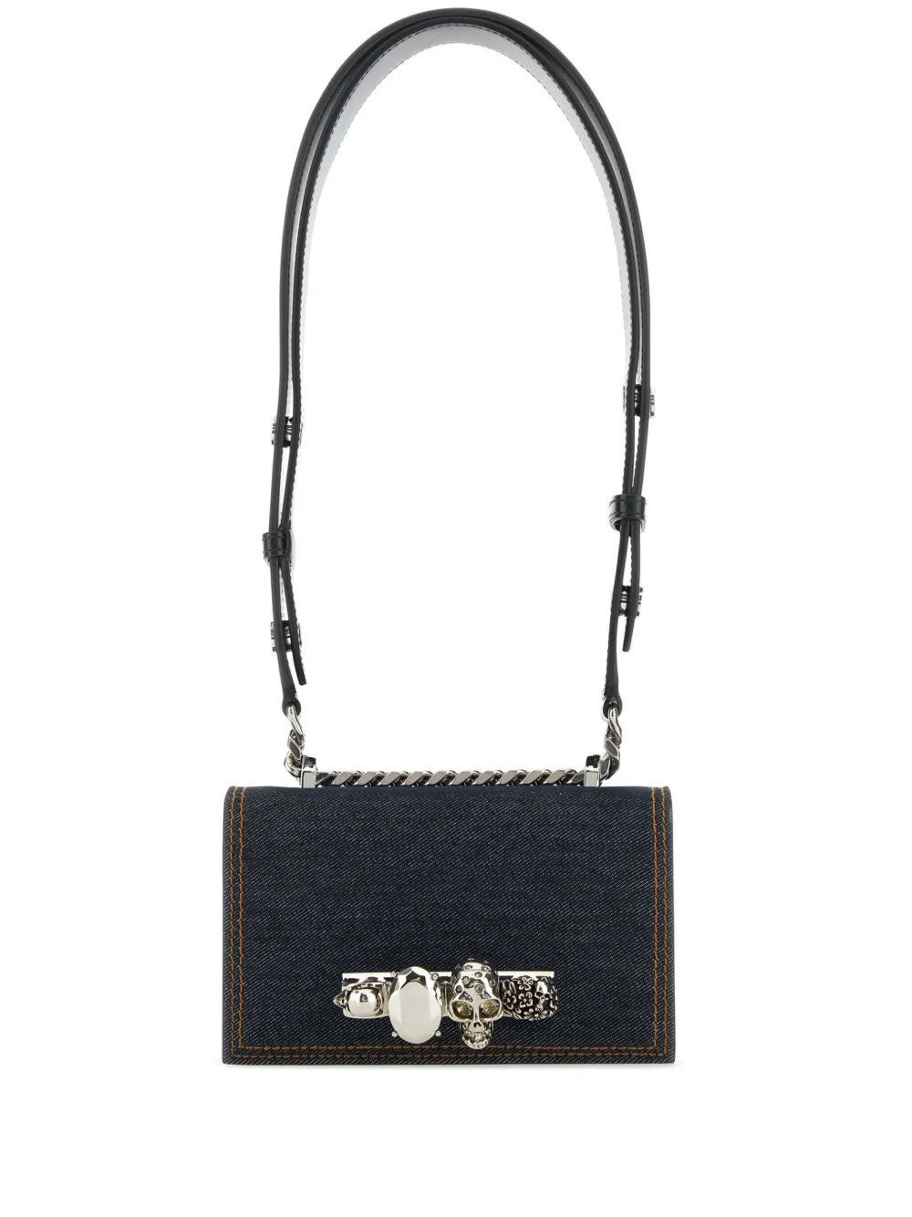 Alexander McQueen Mini Jewelled Crossbody Bag | Blue | FARFETCH CA | Farfetch Global