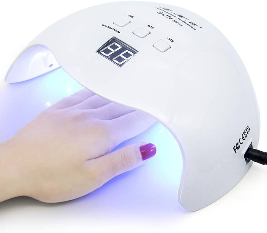 Gel UV LED Nail Polish Lamp, LKE Nail Dryer 40W LED Light with 3 Timers Professional for Nail Art... | Amazon (US)