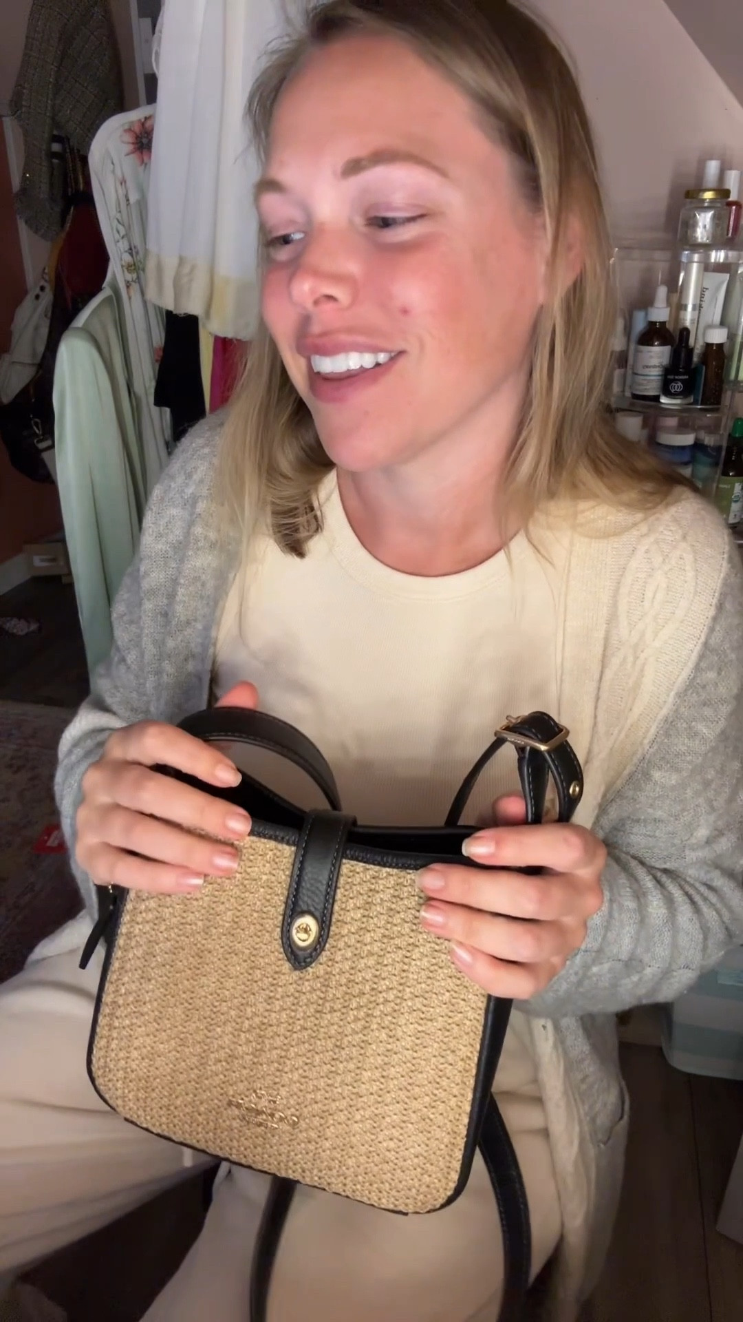 The cutest little summer bag✨  and it was 50% off! 

Coach hadley mini crossbody bag ~ straw bag ~ aesthetic straw bag ~ aesthetic summer bag 

#LTKItBag #LTKSaleAlert #LTKSummerEdit