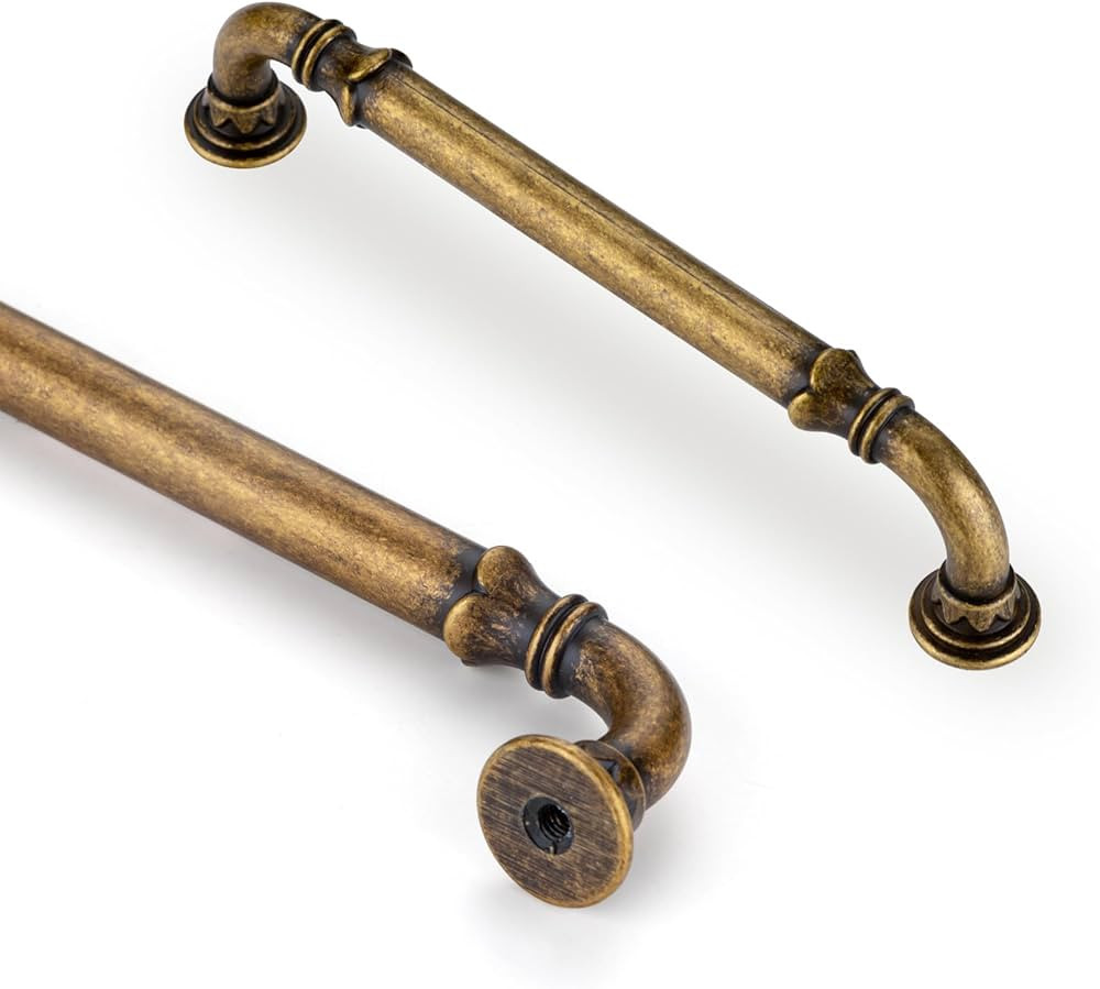 A & K Cabinet Handles Curved | Champagne Bronze | Matte Black Cabinet Pulls Arch for Kitchen Poli... | Amazon (US)