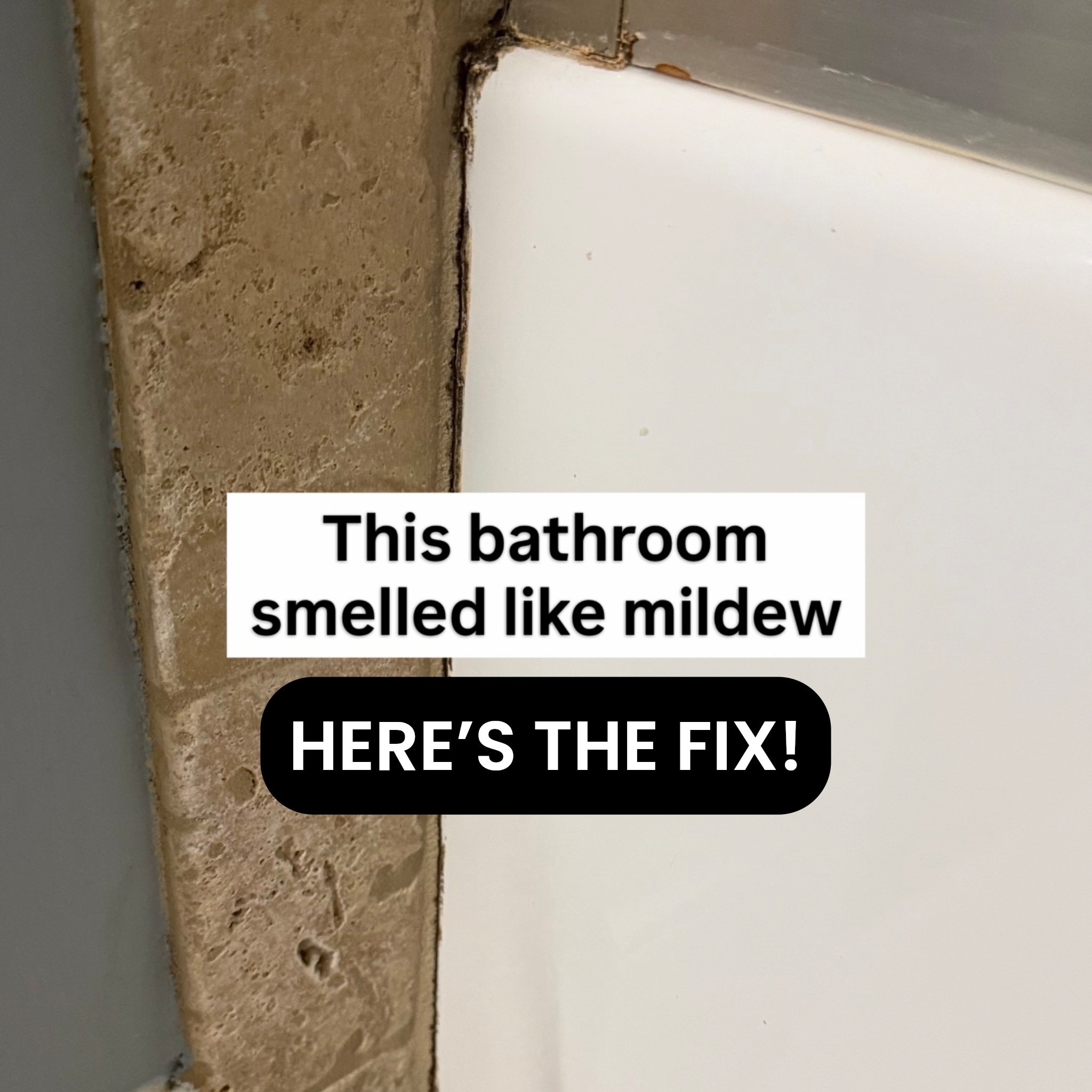 This bathroom smelled like mildew no matter what we did… and it was driving me insane.

At first I thought it just needed a deep clean.
It didn’t.

It was a combination of things most people don’t think about:

• The walls were holding onto buildup and moisture — scrubbed with Krud Kutter
• The grout had mildew deep inside it — scrubbed with RMR-86
• The glass shower door track was trapping EVERYTHING 🤢
• The exhaust fan wasn’t doing its job (huge issue) — replaced with a fantastic and quiet new one
• And yes… even the P-trap can hold odor —easy to replace

Once we addressed those, it finally started to feel like a completely different space.

And the best part?
We didn’t rip anything out.

No new tile. No full renovation. Just fixing the real problems first.

It’s already dramatically better—and we haven’t even touched the cosmetic updates yet 👀

Next step: updating everything WITHOUT replacing the tile (this is where it gets good)

Follow along if you want to see how far we can push this on a budget.



#bathroomproblems
#budgetrenovation
#buildergrade
#diyhomeprojects
#diymom


#LTKHome