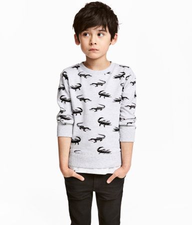 H&M Sweatshirt with Printed Design $12.99 | H&M (US)