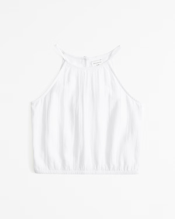 girls gauzy high-neck set top | girls new arrivals | Abercrombie.com | Abercrombie & Fitch (US)