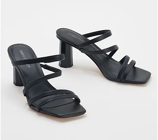 Marc Fisher Strappy Heeled Sandals - Kristin - QVC.com | QVC