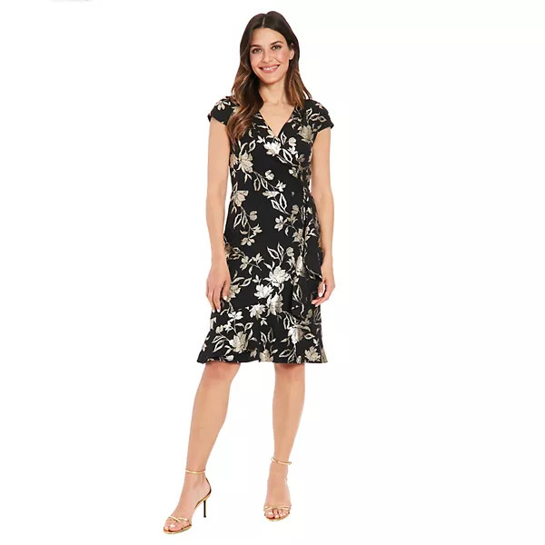 Women's London Times Short Sleeve Sequin Shift Dress | Kohl's