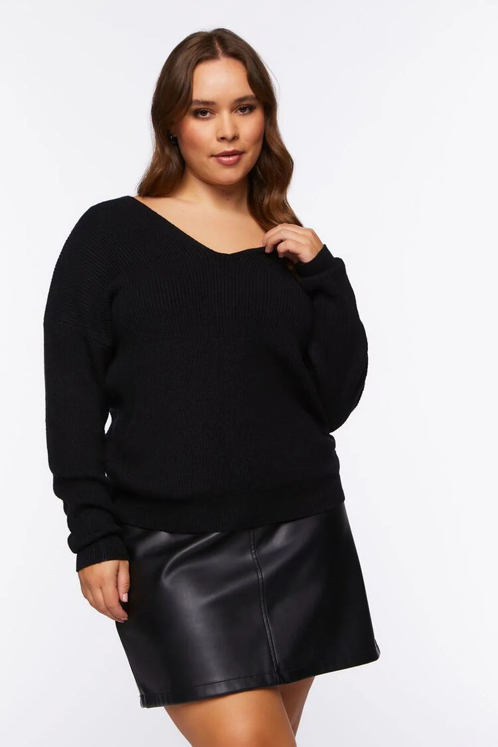 Plus Size Twisted-Back Sweater | Forever 21 (US)