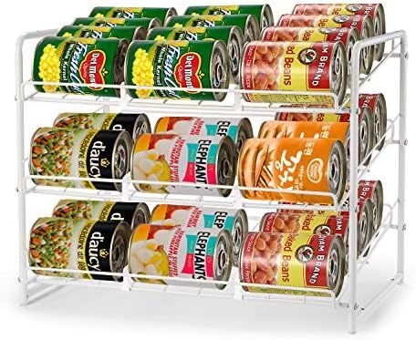 Amazon.com: Simple Trending Can Rack Organizer, Stackable Can Storage Dispenser Holds up to 36 Ca... | Amazon (US)